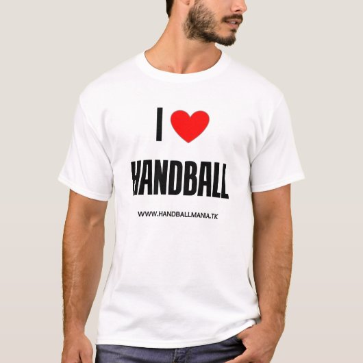 Ik hou van handbal t-shirt (Voorkant)