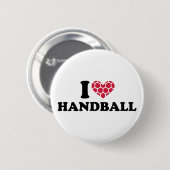 Ik hou van Handball Ronde Button 5,7 Cm (Voorkant /achterkant)