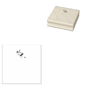 Ik hou van handgebarentaal vlinderautisme rubberstempel (Gestempeld)