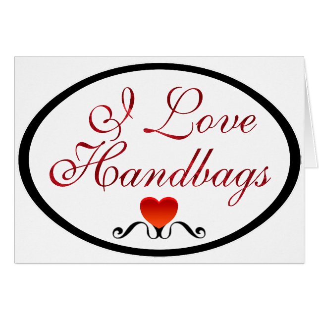 Ik hou van handtassen (Voorkant Horizontaal)