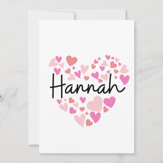 Ik hou van Hannah Bedankkaart (Voorkant)