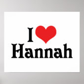 Ik hou van Hannah Poster (Voorkant)