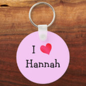 Ik hou van Hannah Sleutelhanger (Voorkant)