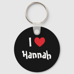 Ik hou van Hannah Sleutelhanger