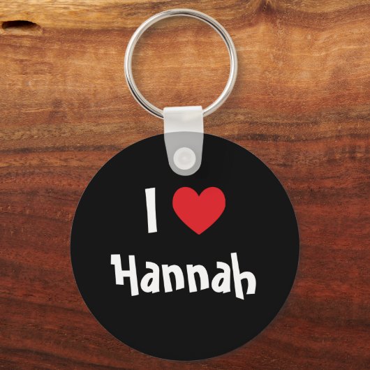 Ik hou van Hannah Sleutelhanger (Voorkant)