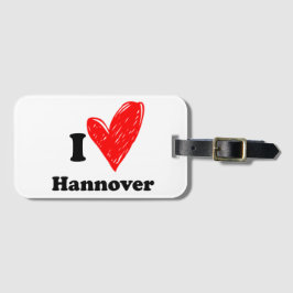 Ik hou van Hannover Bagagelabel