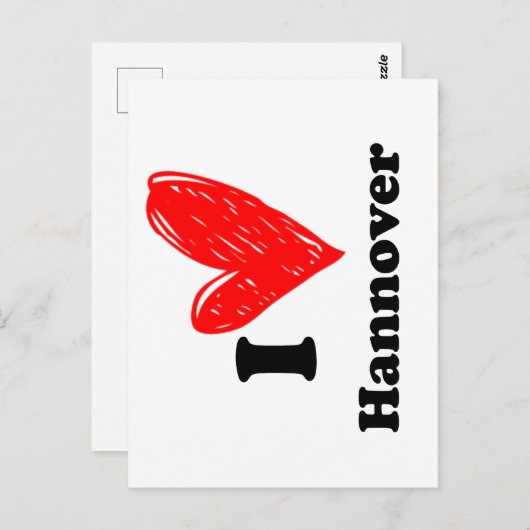 Ik hou van Hannover Briefkaart (Voorkant / Achterkant)