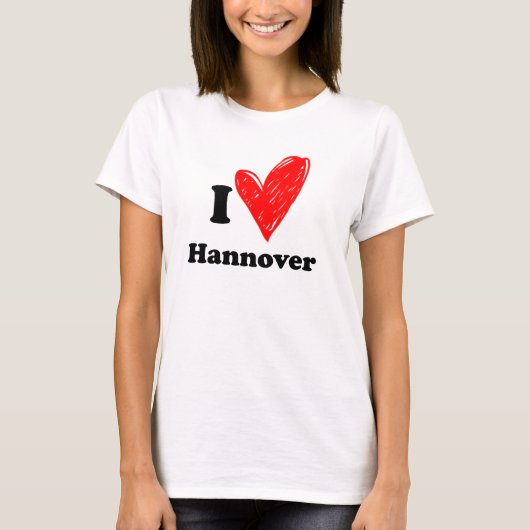 Ik hou van Hannover T-shirt (Voorkant)