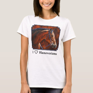 Ik hou van Hannoveraanse paarden T-shirt