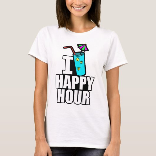 Ik hou van Happy Hour T-shirt (Voorkant)