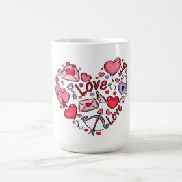 Ik hou van Happy Valentine's Day Koffiemok