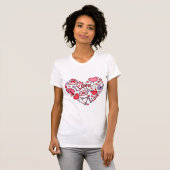 Ik hou van Happy Valentine's Day T-shirt (Voorkant volledig)