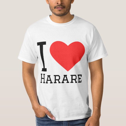 Ik hou van Harare T-shirt (Voorkant)