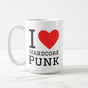 Ik hou van hardcore punk koffiemok
