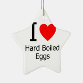 Ik hou van hardgekookte eieren keramisch ornament (Rechts)