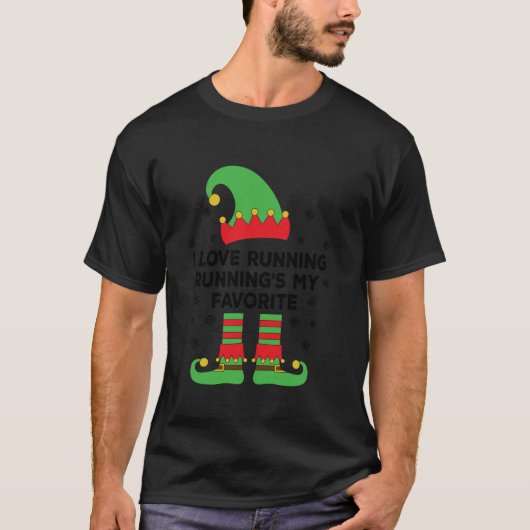 Ik hou van hardlopen als mijn favoriete hardloopel t-shirt (Voorkant)