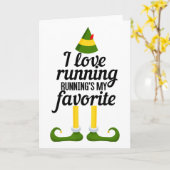 Ik hou van hardlopen, hardlopen is mijn favoriete  kaart (Gele Bloem)