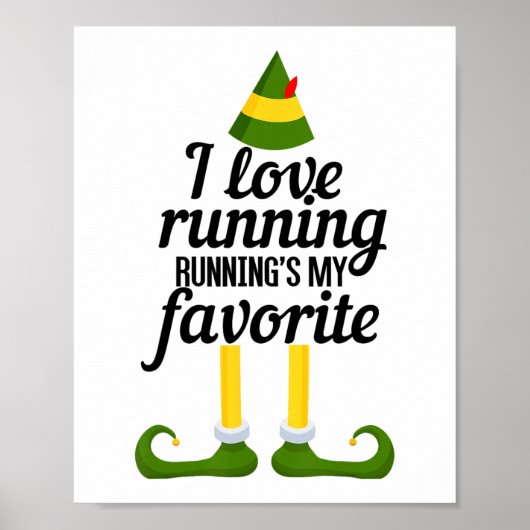 Ik hou van hardlopen, hardlopen is mijn favoriete poster (Voorkant)