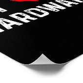 Ik hou van hardware - Hart Pc Gamer Gaming Build C Poster (Hoek)