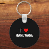 Ik hou van hardware - Hart Pc Gamer Gaming Build C Sleutelhanger (Voorkant)