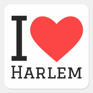 Ik hou van Harlem Vierkante Sticker