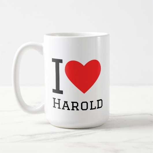 Ik hou van harold koffiemok (Links)