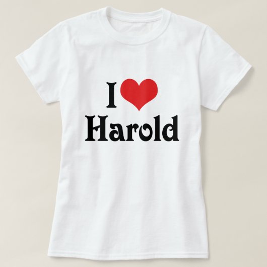Ik hou van Harold T-shirt (Design voorkant)