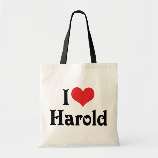 Ik hou van Harold Tote Bag (Voorkant)