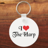 Ik hou van Harp-sleutelhanger Sleutelhanger (Voorkant)