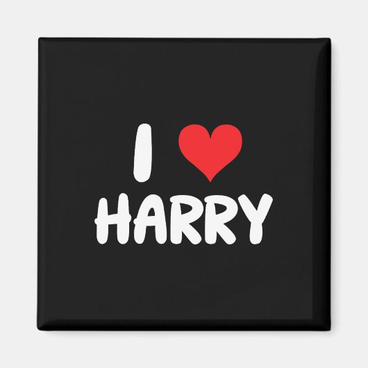 Ik hou van Harry - Hart - Naam Magneet (Voorkant)