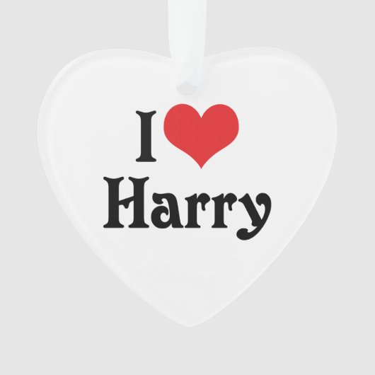 Ik hou van Harry Ornament (voorkant)