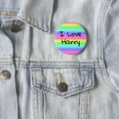Ik hou van Harry Rainbow Pride Button (In situ)