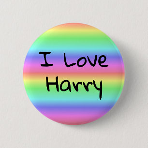 Ik hou van Harry Rainbow Pride Button