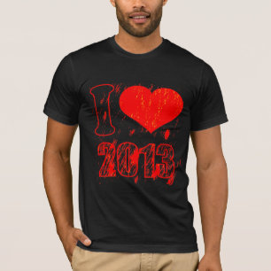 Ik hou van (hart) 2013 - Gelukkig nieuw jaar 2013  T-shirt