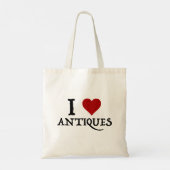 Ik hou van (hart) Antieke Tote Bag (Achterkant)
