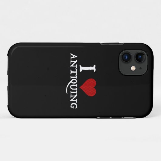 Ik hou van (hart) antiquing Case-Mate iPhone case (Achterkant (horizontaal))