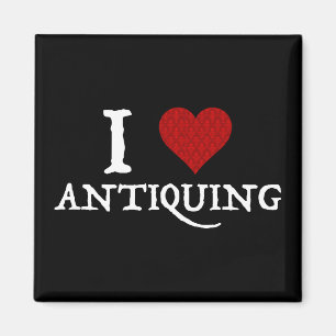 Ik hou van (hart) antiquing magneet