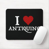 Ik hou van (hart) antiquing muismat (Met muis)