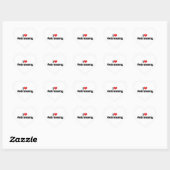 Ik hou van Hart Astronomie - Sterrenkijker Sticker (Vel)