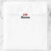 Ik hou van Hart Bacon - Baconliefhebber Sticker (Tas)