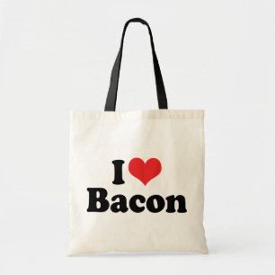Ik hou van Hart Bacon - Baconliefhebber Tote Bag