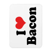 Ik hou van Hart Bacon - Baconsliefhebber Magneet (Verticaal)