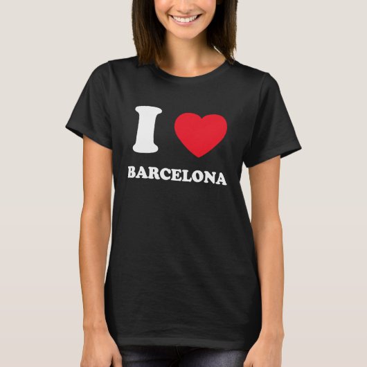 Ik hou van hart Barcelona T-shirt (Voorkant)