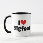 Ik hou van Hart Bigfoot Sasquatch Yeti Mok (Links)