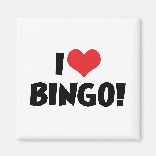 Ik hou van Hart Bingo! - Bingo Lovers Magneet (Voorkant)