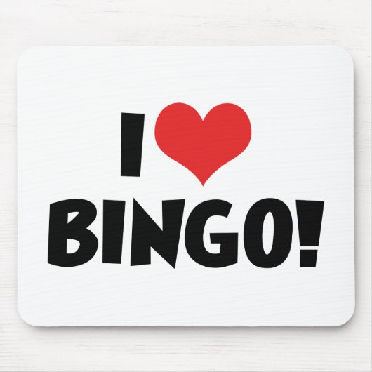 Ik hou van Hart Bingo! - Bingo Lovers Muismat (Voorkant)