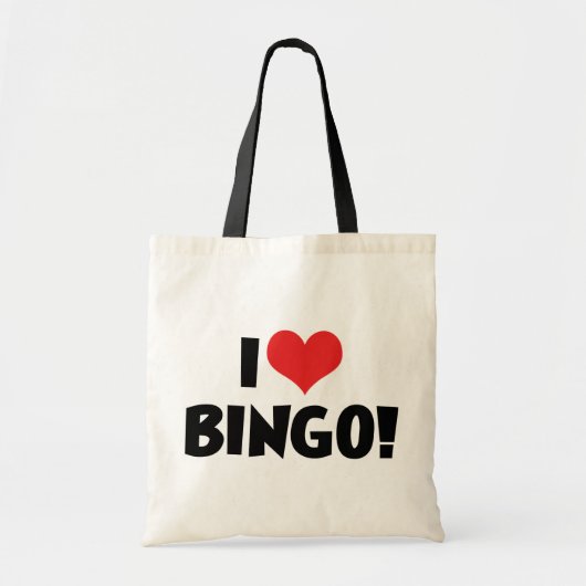 Ik hou van Hart Bingo! - Bingo Lovers Tote Bag (Voorkant)