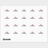 Ik hou van hart bosmarmotten - Bosmarmot minnaar Sticker (Vel)