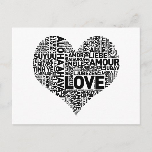 IK HOU VAN HART BRIEFKAART (Voorkant)