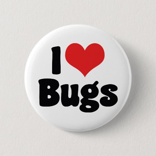 Ik hou van hart Bugs - Insecten Entomoloog Ronde Button 5,7 Cm (Voorkant)